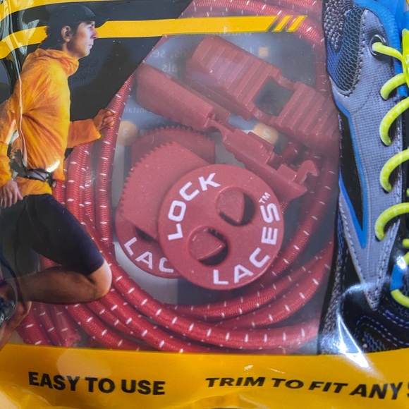 LOCK LACES Elastic Shoelace Trim To Fit Any Shoe - Picture 2 of 4
